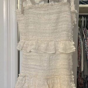 Chic Cream Textured Dress